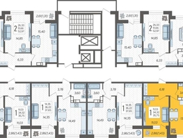 Продается 1-комнатная квартира ЖК Смородина, литера 14, 35.75 м², 5684250 рублей