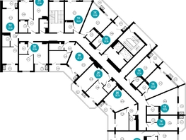Продается 1-комнатная квартира АО Нескучный сад, корпус 1, 34.1 м², 33883600 рублей