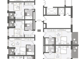 Продается 1-комнатная квартира ЖК Нескучный сад, корпус 2, 25.8  м², 34502000 рублей