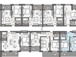 Продается 3-комнатная квартира АО Нескучный сад, корпус 1, 57  м², 64655220 рублей