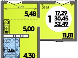 Продается Студия ЖК Город у моря, литера 23, 32.49 м², 6745000 рублей