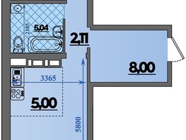 Продается 2-комнатная квартира ЖК Город у моря, литера 23, 47.09 м², 7901999 рублей