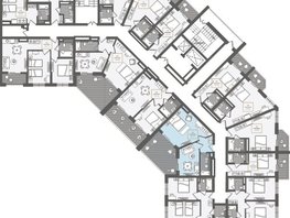 Продается 2-комнатная квартира АО Нескучный сад, корпус 1, 56.8  м², 49980160 рублей