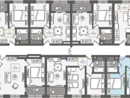 Продается 3-комнатная квартира АО Нескучный сад, корпус 1, 50.9  м², 53399180 рублей
