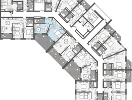 Продается 2-комнатная квартира АО Нескучный сад, корпус 1, 56.9  м², 63243360 рублей