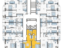 Продается 2-комнатная квартира ЖК Зеленодар, литера 6, 58  м², 7210200 рублей