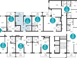 Продается 1-комнатная квартира ЖК Лестория, дом 5, 29.2  м², 13522520 рублей