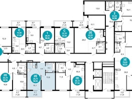 Продается 1-комнатная квартира ЖК Лестория, дом 5, 36.9  м², 16140060 рублей