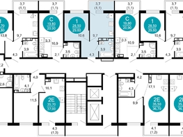 Продается 1-комнатная квартира ЖК Флора, 4 этап, 29.6  м², 12899020 рублей