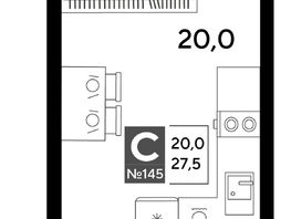 Продается Студия ЖК DOGMA PARK (Догма парк), литера 16, 27.5  м², 5332250 рублей