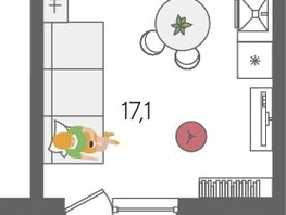 Продается Студия ЖК Рекорд 2, литера 2, 28  м², 7084000 рублей
