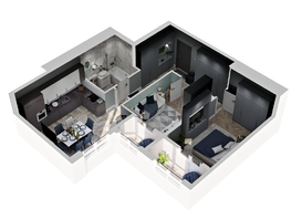 Продается 2-комнатная квартира ЖК Зеленая территория, литера 1.1, 59.55  м², 7741500 рублей