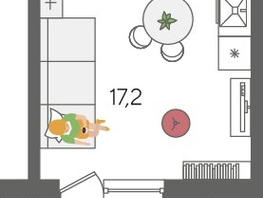 Продается Студия ЖК Рекорд 2, литера 2, 28.2 м², 6999240 рублей