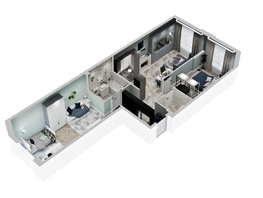 Продается 2-комнатная квартира ЖК Зеленая территория, литера 1.1, 68.2  м², 10430588 рублей