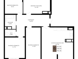 Продается 5-комнатная квартира ЖК Сердце, 115.35 м², 40372500 рублей