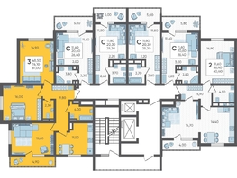 Продается 3-комнатная квартира ЖК Горный квартал, литера 4, 81  м&sup2;, 24300000 рублей
