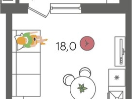 Продается Студия ЖК Рекорд 2, литера 5, 29  м², 6522100 рублей