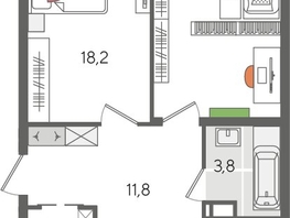 Продается 3-комнатная квартира ЖК Рекорд 2, литера 1, 101.3  м², 18892450 рублей
