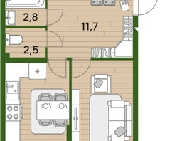 Продается 3-комнатная квартира ЖК DOGMA PARK (Догма парк), литера 21, 76.7  м², 10807030 рублей