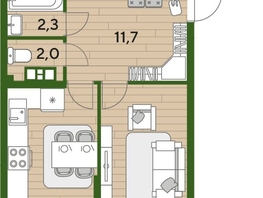 Продается 3-комнатная квартира ЖК DOGMA PARK (Догма парк), литера 21, 75.9  м², 10967550 рублей