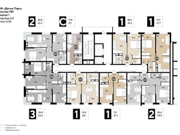 Продается 2-комнатная квартира ЖК ДОГМА ПАРК, литера 21, 59.4  м&sup2;, 10109880 рублей