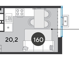 Продается Студия ЖК Парк Победы 2, литера 6, 23.7  м², 5064690 рублей