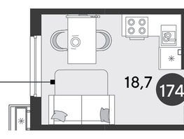 Продается Студия ЖК Парк Победы 2, литера 6, 22.3  м², 4763280 рублей