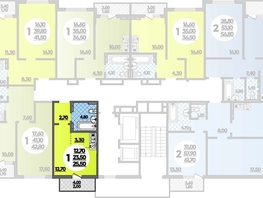 Продается Студия ЖК Парк у дома, литера 8.3, 25.5  м², 6097050 рублей
