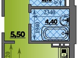 Продается 1-комнатная квартира ЖК Парк у дома, литера 7.1, 46.8 м², 8143199 рублей