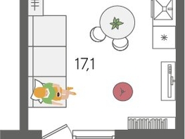 Продается Студия ЖК Рекорд 2, литера 2, 28  м², 7078400 рублей