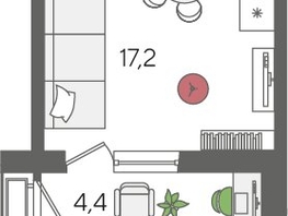 Продается Студия ЖК Рекорд 2, литера 1, 28.2  м&sup2;, 7760640 рублей