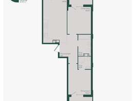 Продается 2-комнатная квартира ЖК Ботаника, литер 1.1, 60  м&sup2;, 8859000 рублей