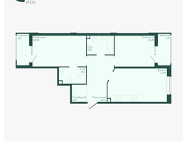 Продается 2-комнатная квартира ЖК Ботаника, литер 1.1, 69.6  м&sup2;, 10067640 рублей