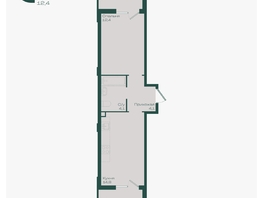Продается 1-комнатная квартира ЖК Ботаника, литер 1.1, 39.1  м&sup2;, 6318560 рублей