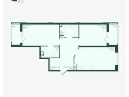 Продается 2-комнатная квартира ЖК Ботаника, литер 1.1, 69.2  м&sup2;, 10217380 рублей