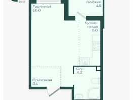 Продается Студия ЖК Ботаника, литер 1.1, 29.9  м&sup2;, 5222035 рублей