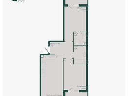 Продается 2-комнатная квартира ЖК Ботаника, литер 1.1, 62  м&sup2;, 9092300 рублей
