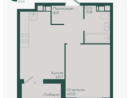 Продается 1-комнатная квартира ЖК Ботаника, литер 1.2, 32.9  м&sup2;, 5382440 рублей