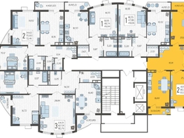 Продается 2-комнатная квартира ЖК Режиссёр, литера 4, 83.12  м&sup2;, 11803040 рублей