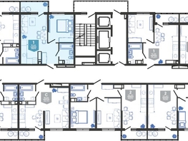 Продается 1-комнатная квартира ЖК Облака-3, дом 1, 39.9  м&sup2;, 8773611 рублей