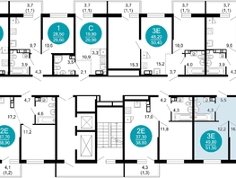 Продается 2-комнатная квартира ЖК Флора, 4 этап, 51.5  м&sup2;, 18776624 рублей
