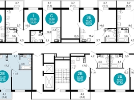 Продается 1-комнатная квартира ЖК Флора, 4 этап, 39.1  м&sup2;, 14060972 рублей