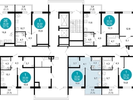 Продается 1-комнатная квартира ЖК Лестория, дом 1, 33.3  м&sup2;, 15461833 рублей