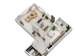 Продается 2-комнатная квартира ЖК Золотой Берег, литер 2, 65.84  м&sup2;, 14221440 рублей