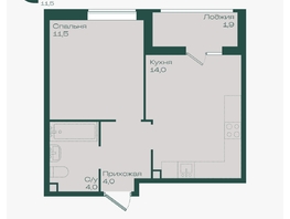 Продается 1-комнатная квартира ЖК Ботаника, литер 1.2, 35.4  м&sup2;, 5472840 рублей