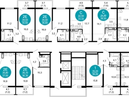 Продается 2-комнатная квартира ЖК Лестория, дом 2, 58.8  м&sup2;, 25502255 рублей