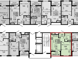 Продается 1-комнатная квартира ЖК Ботаника Хиллс, лит 1, 33.46  м&sup2;, 10645000 рублей
