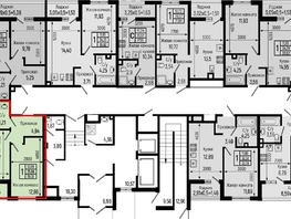 Продается 1-комнатная квартира ЖК Ботаника Хиллс, лит 1, 39.31  м&sup2;, 10797000 рублей