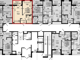 Продается 1-комнатная квартира ЖК Ботаника Хиллс, лит 1, 35.82  м&sup2;, 9878000 рублей