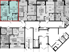 Продается 1-комнатная квартира ЖК Ботаника Хиллс, лит 1, 35.45  м&sup2;, 8327000 рублей